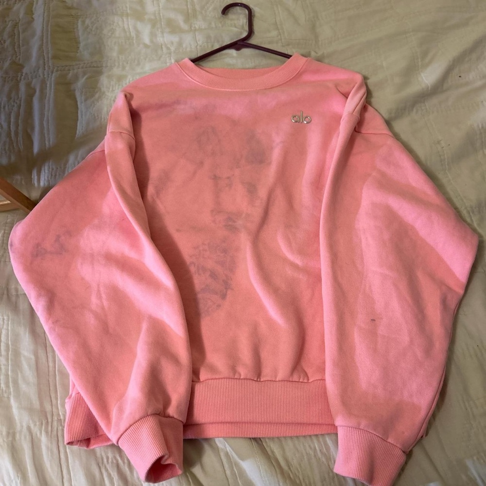 ALO Yoga Blush Pink Long Sleeve Top